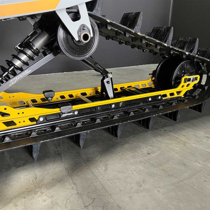 Zbroz Gen 5 rail brace kit installed on Ski-Doo mountain sled