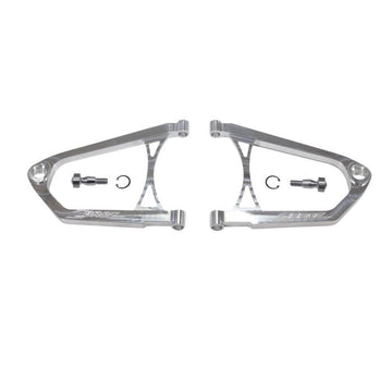 Zbroz 34-inch billet A-arm kit for Ski-Doo Gen 4 Gen 5 — raw finish