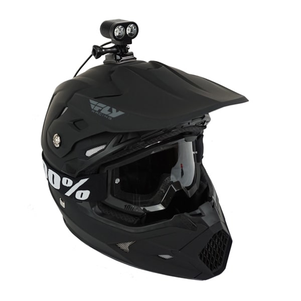 Voyager 2100-lumen dirt bike helmet light kit by Oxbow — CREE LED technology