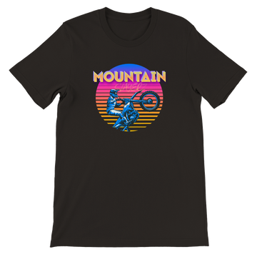 Mountain Slayerz retro graphic tee — front view