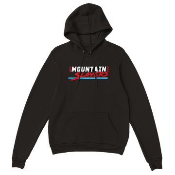 Mountain Slayerz Checkers or Wreckers hoodie — back view