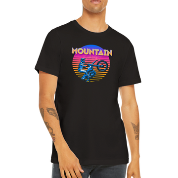 Mountain Slayerz retro tee — lifestyle view