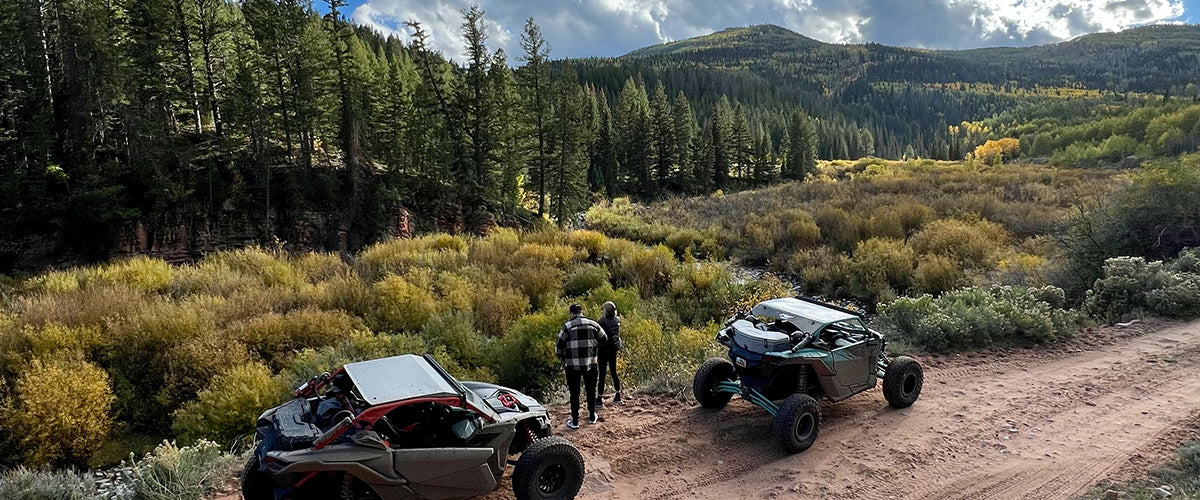 UTV off-road tour through mountain terrain above Park City, Utah