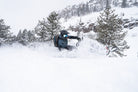 Mountain Slayerz snowmobile guide leading tour above Park City