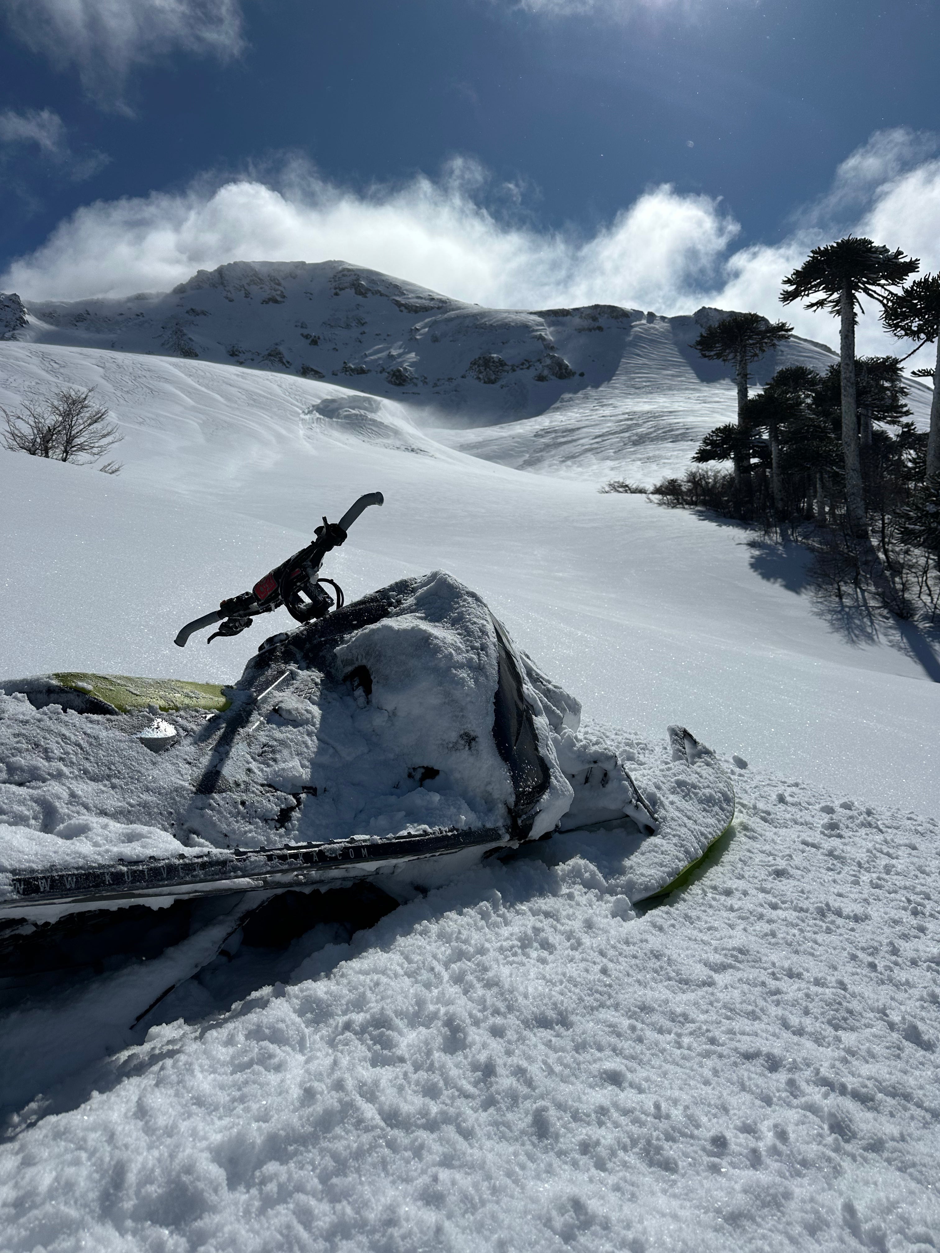 Snowmobile in Chile at Escoriales Summer 2026