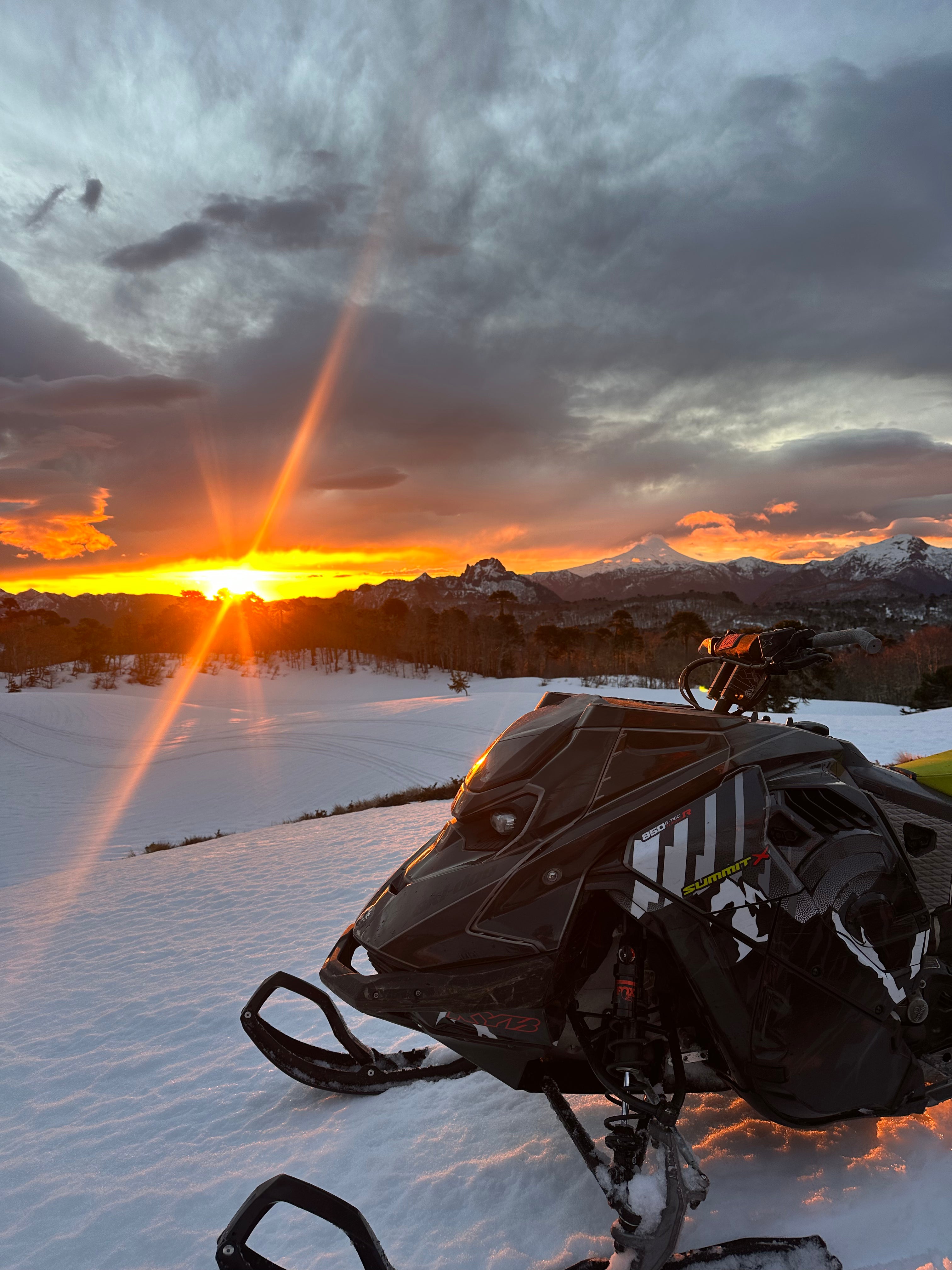 Snowmobile in Chile at Escoriales Summer 2026