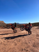 Off-road dirt bike touring on Southern Utah singletrack near Zion