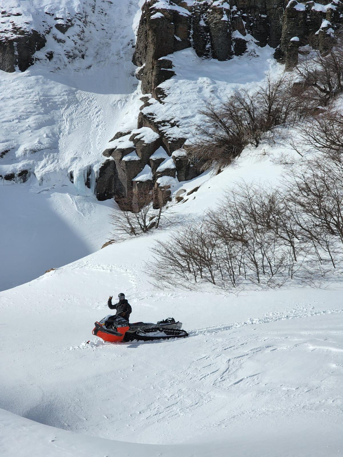 Snowmobile in Chile at Escoriales Summer 2026