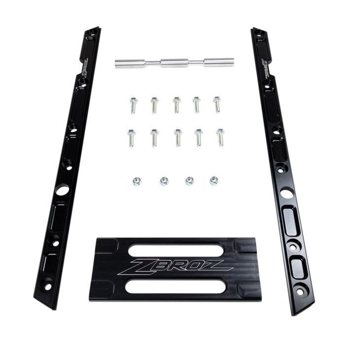 Zbroz Ski-Doo Gen 5 billet rail brace kit 2023-2024 — 4-piece design with crossbar