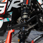 Zbroz billet A-arm kit installed on Ski-Doo Gen 5 sled — black