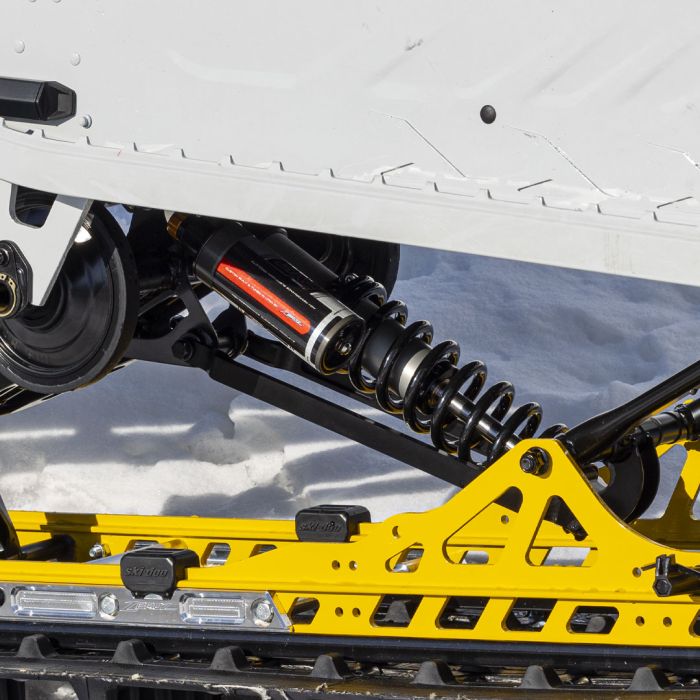 Zbroz X1 coilover conversion — aggressive tuning Ski-Doo Gen 5
