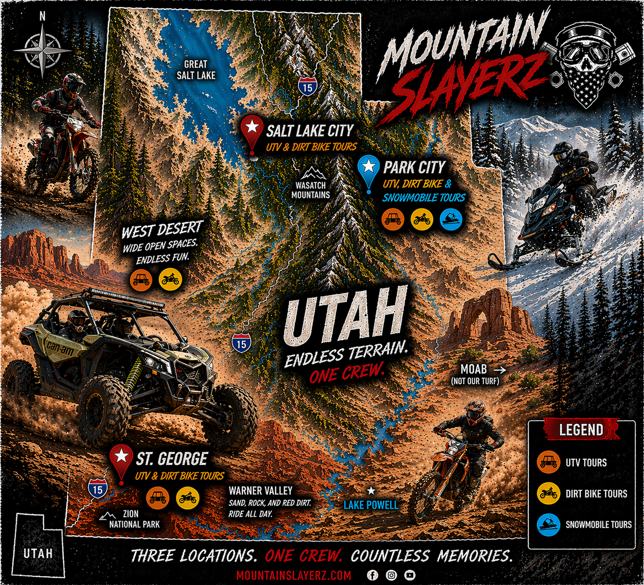 Utah riding areas map