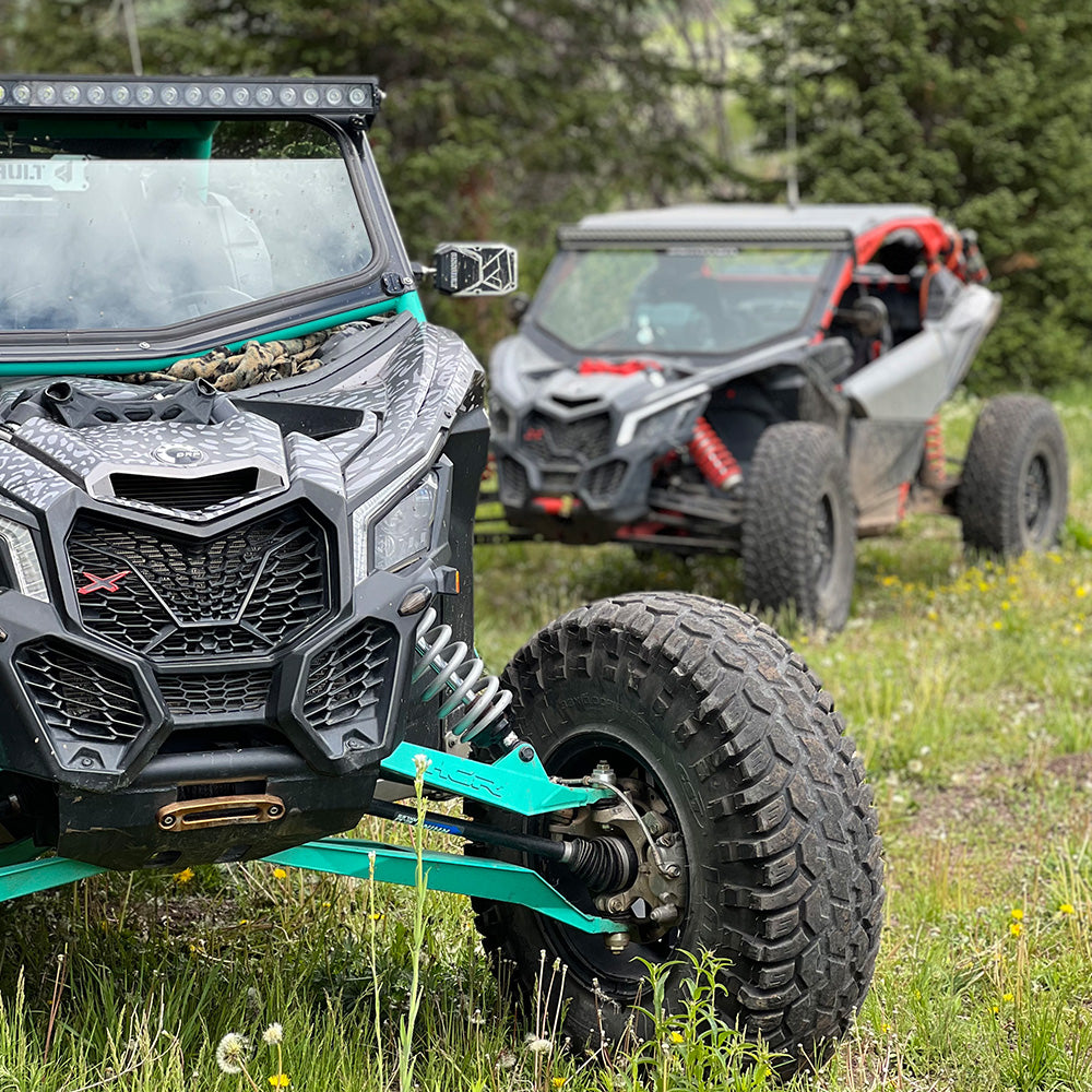 Mountain Slayerz guided UTV tour on alpine trail above Park City
