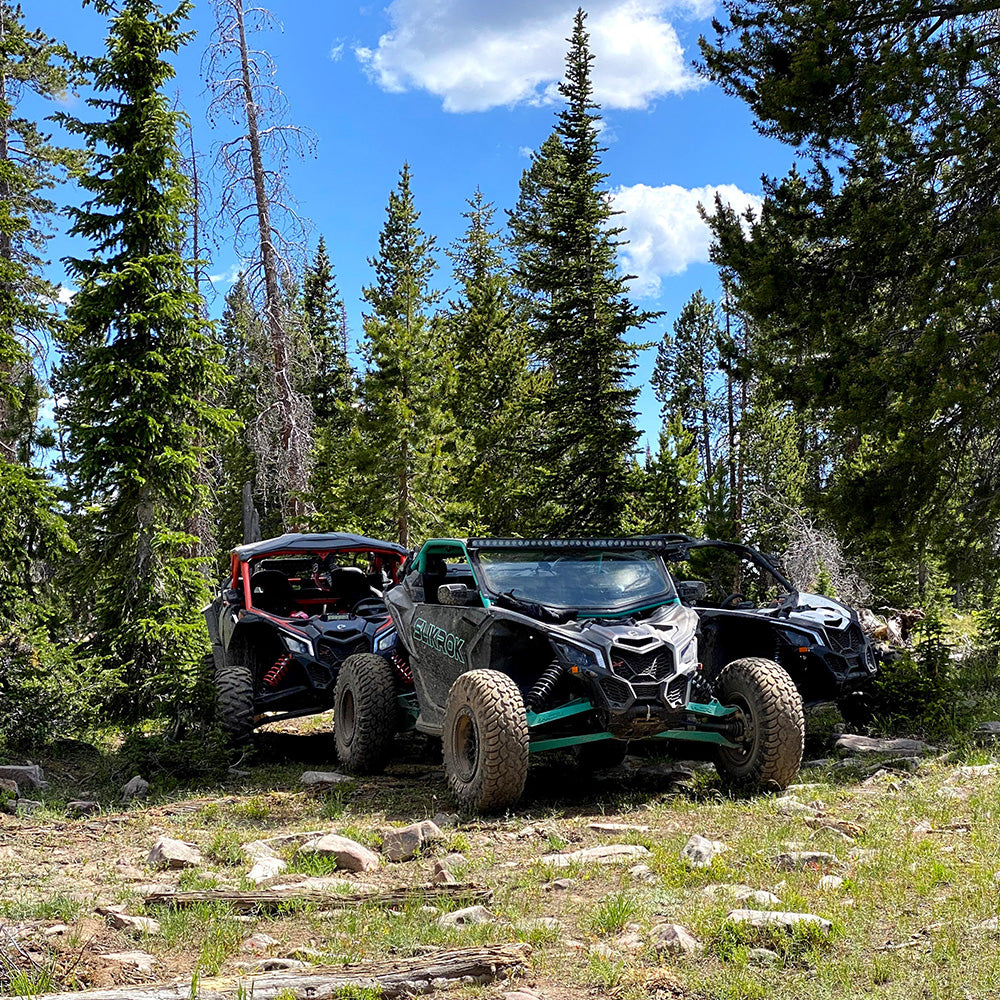 UTV side-by-side on scenic Utah mountain trail near Park City
