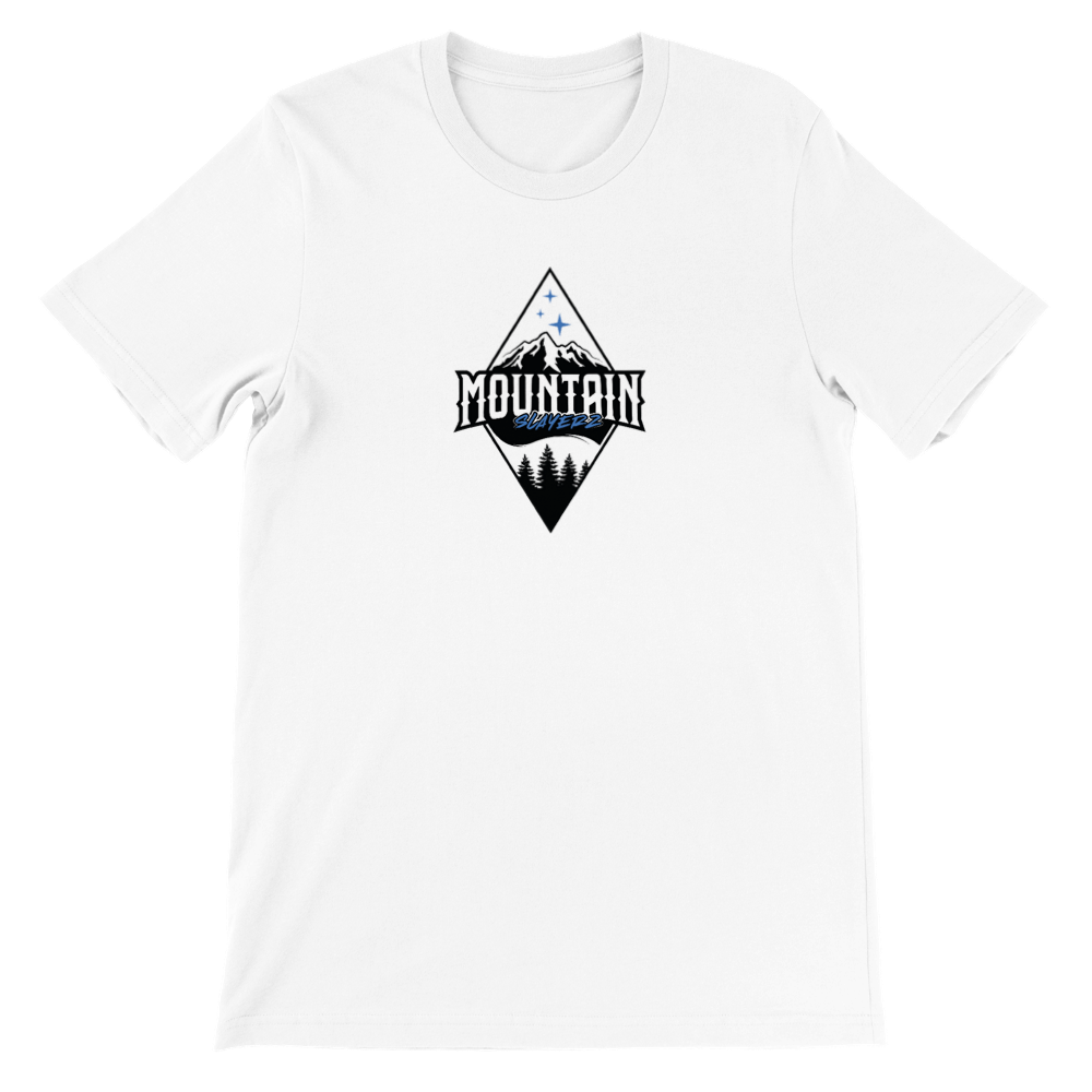 Mountain Slayerz Starry Ride graphic tee — front view